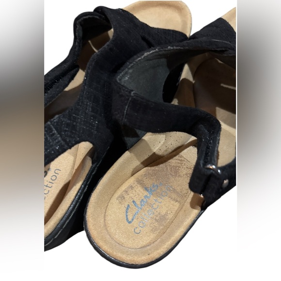 Clarks Women's Merliah Echo Black Interest Slingback Sandal US 9 - Picture 7 of 8